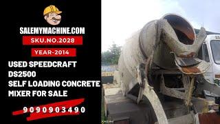 USED CONCRETE MIXER FOR SALE l USED SPEEDCRAFT SELF LOADING CONCRETE MIXER FOR SALE l SALEMYMACHINE