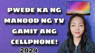 Paano manood ng tv gamit ang cellphone?