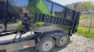 7x14 Dump Trailer 4' Sides 14,000 Lb Rated By Stryker Trailers