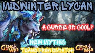 NEW MYTHIC Midwinter Lycan Teams illithia faction event teams | Gems of War Live stream 7/05/2024