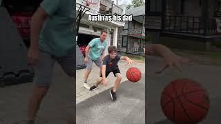 Austin vs his dad #cool #fun #interesting #froggamer #shorts #basketball #1v1basketball