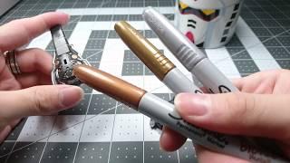 Cheap and easy gunpla detailing w/ Metallic Sharpies! - HOT TIP