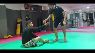 Grappling sparring with coach at the JK gym | Archive