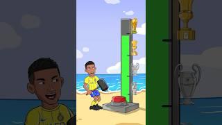 Who is Stronger Hammer Challenge: Ronaldo vs Mbappe vs Messi  #animation #football