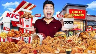 I Ordered Every FRIED CHICKEN Available in my City!!! KFC Vs Local Fried Chicken