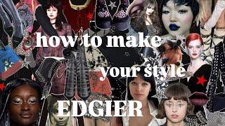 how to make your style EDGIER ️️ | creative, alternative fashion inspo, outfit ideas, alt style