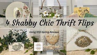 4 Shabby Chic Thrift Flips Using the IOD Spring Release