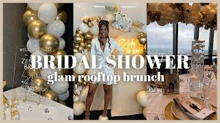 MY DREAM BRIDAL SHOWER  | GLAM ROOFTOP BRUNCH | ZENESE ASHLEY