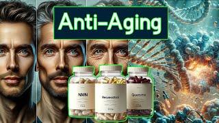 Top 3 Anti-aging supplements:   NMN, Resveratrol, and Quercetin.