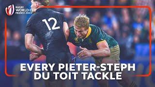 All 28 tackles from Springbok Pieter-Steph du Toit in Rugby World Cup final 2023