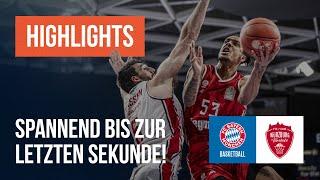 Spannend bis zur letzten Sekunde! FC Bayern München Basketball - FITOne Würzburg Baskets Highlights