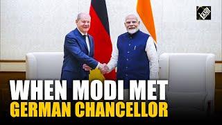 PM Modi meets German Chancellor Olaf Scholz at his residence; Leaders discuss bilateral ties