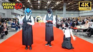 Design Festa 2024 - Japan Biggest Art Convention with Original Cosplay [4K 60fps ASMR]