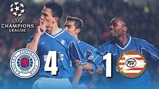 Rangers DOMINATE PSV in the Champions League | 4-1 (1999)