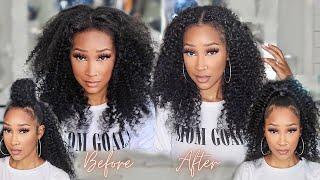 Clip Ins Are The New Quick Weaves! How to Blend Curly Clip Ins w/ No Heat + Styles | Curls Queen