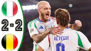 Italy vs Belgium 2-2 Highlights & All Goals 2024 HD