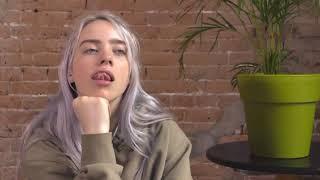 Billie Eilish seductively STARING DOWN Interviewer (flirting?)