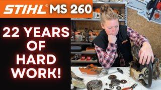 Stihl MS 260 / 026  Chainsaw -- 22 Years Old -- Starts But WILL NOT Idle When It's Warm!