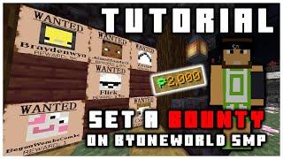 How to Set a /BOUNTY on ByoneWorld SMP TUTORIAL