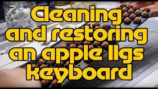 Adventures In Retrobrite Episode 5 - Cleaning and restoring Apple IIgs keyboard