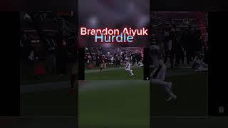 Brandon aiyuk hurdle #nfl #touchdown #hurdle #49ers #eagles