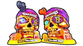 Unboxing GOLD Zuru Smashers Toys - Dino Island Treasure Hunt! ASMR