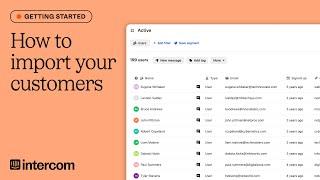 How to import your customers into Intercom