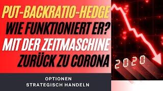 Put Backratio Black Hedging Strategie + Der Zeitmaschinentrade in Corona !