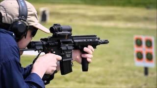 HK416C (also written HK 416C) AR SBR/PDW Fired on Full-Auto by David Crane of DefenseReview.com (DR)