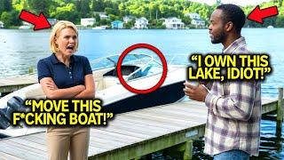 HOA Karen Asked Black Man to Move His Boat, Unaware He Owned the Lake and Evicted Their Fishing Club