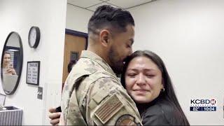 Military dad returns to three homecomings, surprising kids at three Frenship schools