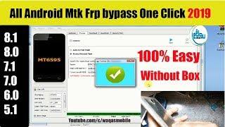 All Android Mtk Frp Bypass one Click Without Box 2019 | Mtk Cpu Google Account bypass 2019