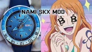 One Piece SKX mod - Nami | Custom made hand and laser engraving