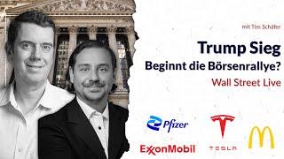 Trump Sieg sorgt für Börsenrallye – Wall Street Live mit @TimSchaeferMedia  | BX Swiss TV