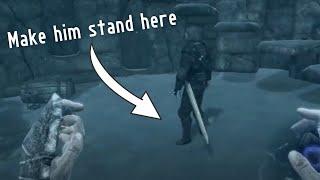 How to make Mercer open the door in Snowveil Sanctum - Skyrim/Speaking With Silence/Thieves Guild