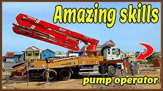 BETON POMPASI - Amazing skills  concrete pump operator