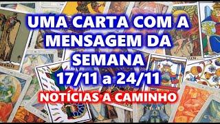 LIVE: A CARTA DA SEMANA - 17/11/2024 a 24/11/2024 - MENSAGEM COM UMA CARTA - Pedro Baldansa