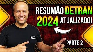 RESUMÃO DETRAN 2024 #provadetran  #detran2024 #simuladodetran2024