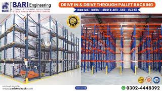 Drive in Rack | Drive Through Pallet Rack | Racks in Pakistan | #storagerack #palletrack #racks