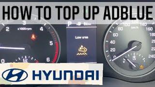 How to top up Adblue in a Hyundai Diesel #adblue #howto #hyundai