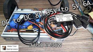 Waterproof DC-DC 3USB Step Down  9V/12V/24V to 5V 6A Voltage Converter - ICStation.com