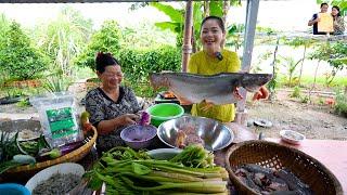Về quê Phan Diễm Mẹ Vợ mua được con Cá Tra khổng lồ nấu nồi mắm kho và món ngon dân dã Miền Tây