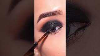 #shorts CLASSIC BLACK SMOKEY EYE MAKEUP TUTORIALS || Easy and simple eyeshadow look || Shilpa