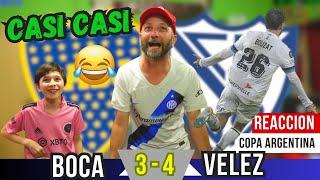 BOCA 3 vs VELEZ 4 - Reacciones de Hinchas de River - SEMIFINAL COPA ARGENTINA 2024