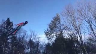 Josef Dirnbauer's Ski Jump in slow motion at Harris Hill in Brattleboro, Vermont (2017)