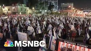 Israelis protest in Tel Aviv over government's judicial overhaul