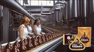 Inside Hershey's Factory: 80 Million Kisses Made Daily!