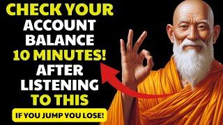 UNEXPECTED MONEY: 10 minutes after hearing this, check your account immediately | Buddhist teachings