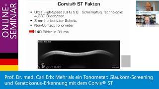 Mehr als ein Tonometer: Glaukom-Screening und Keratokonus-Erkennung mit dem Corvis® ST