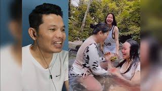 KEGABUTAN EMAK EMAK KETIKA MANDI BARENG KUMPULAN VIDEO LUCU REACT